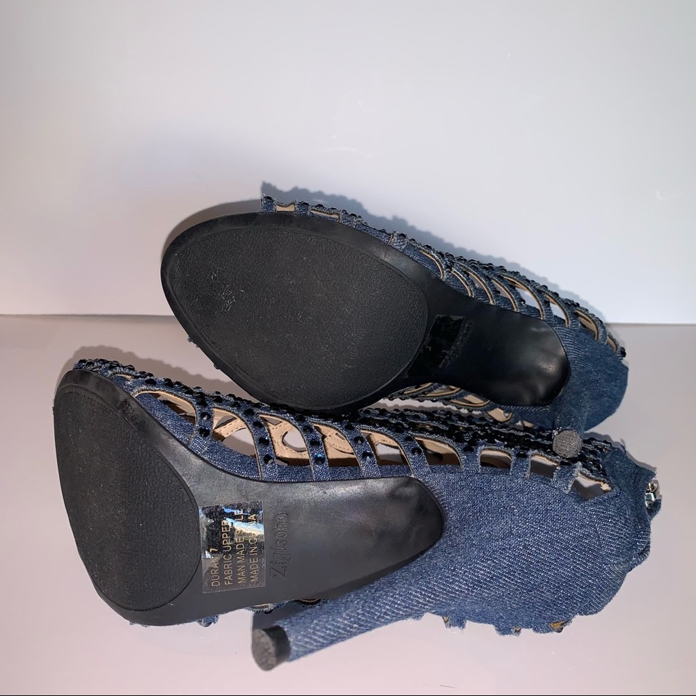 Zigisoho Open Toe Heeled Sandals Size 7 - image 5